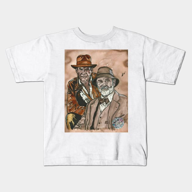 Father & Son Crusade Kids T-Shirt by BladeAvenger